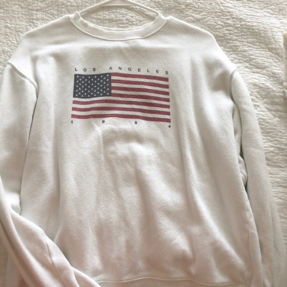 (Pacsun) American flag crewneck